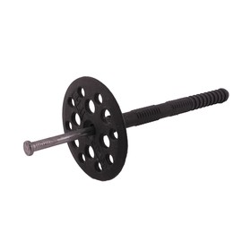 Дюбель Steelrex, для утеплителя, с металлическим гвоздем, 10×160 мм, черный, 500 шт.