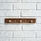 Вешалка деревянная, 3 крючка "Термо" - Фото 3