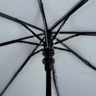 Зонт полуавтоматический «Однотонный», прорезиненная ручка, 3 сложения, 8 спиц, R = 48 см, цвет серый, УЦЕНКА - Фото 3