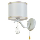 Бра «Берта» 1×40 Вт E14 белый 20×15×24 см - Фото 1