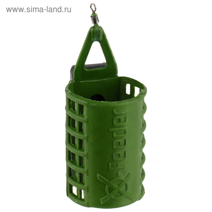 Груз-кормушка пластиковая X-FEEDER PL GREEN CLASSIC MIDDLE, 100 г, 35 мл, цвет зеленый - Фото 1