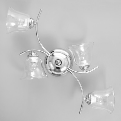 Люстра «Флорес» 4×60 Вт E27 хром 76×26×26 см BayerLux