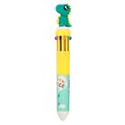 Ручка шариковая автоматическая 10-ти цветная, "Динозавр", цвет зеленый, в пакете - фото 321130939