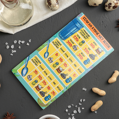 Доска разделочная деревянная «Если на кухне нет весов», 20×11×0,6 см