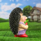 Садовая фигура из гипса «Ёж Семён с клубничкой», 17×17×35 см - Фото 6