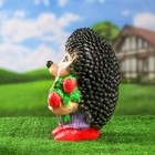 Садовая фигура из гипса «Ёж Семён с клубничкой», 17×17×35 см - Фото 8