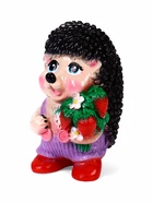 Садовая фигура из гипса «Ёж Семён с клубничкой», 17×17×35 см - Фото 6