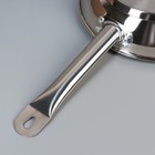 Сковорода Катунь «Общепит», d=24 см, толщина 0.6 мм, дно 3.5 мм, h=5.5 см, капсульное дно, индукция, нержавеющая сталь - Фото 3