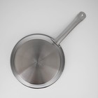 Сковорода «Общепит», d=26 см, толщина корпуса 0,6 мм, дно 3,5 мм, с теплораспределительным слоем, индукция - фото 4304598