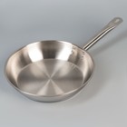 Сковорода «Общепит», d=28 см, толщина корпуса 0,6 мм, дно 3,5 мм, с теплораспределительным слоем, индукция - фото 8977499