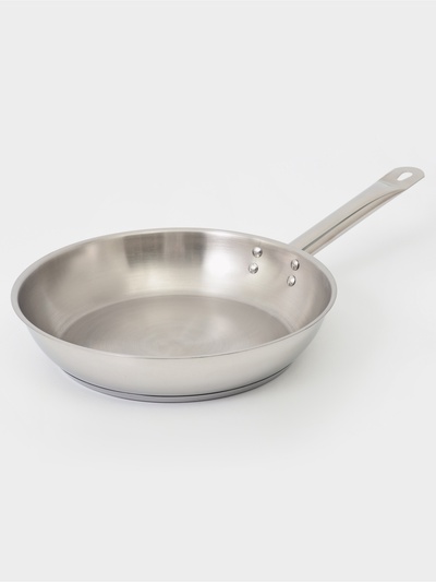 Сковорода Катунь «Общепит», d=28 см, толщина корпуса 0.6 мм, дно 3.5 мм, h=5 см, капсульное дно, индукция, нержавеющая сталь, AISI - 201