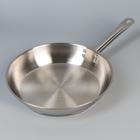 Сковорода Катунь «Общепит», d=30 см, толщина корпуса 0.6 мм, дно 3.5 мм, капсульное дно, индукция, нержавеющая сталь - Фото 1