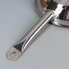 Сковорода Катунь «Общепит», d=30 см, толщина корпуса 0.6 мм, дно 3.5 мм, капсульное дно, индукция, нержавеющая сталь - Фото 3