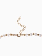 Бусы «Жемчуг» дуэт бусин, шар №6, белые в золоте, 53 см - Фото 4