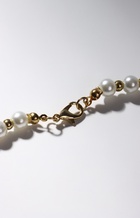 Бусы «Жемчуг» дуэт бусин, шар №6, белые в золоте, 53 см - Фото 10