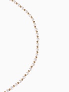 Бусы «Жемчуг» дуэт бусин, шар №6, белые в золоте, 53 см - Фото 5