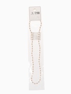 Бусы «Жемчуг» дуэт бусин, шар №6, белые в золоте, 53 см - Фото 8