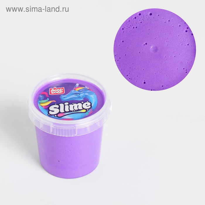 Лизун флаффи «ДобрБобр», фиолетовый, 150 мл - Фото 1