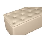 Банкетка «Монако - 2», с ящиком, 1210×420×430 мм, искусственная кожа, цвет бежевый - Фото 3