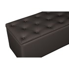 Банкетка «Монако - 2», с ящиком, 1210×420×430 мм, искусственная кожа, цвет чёрный - Фото 3