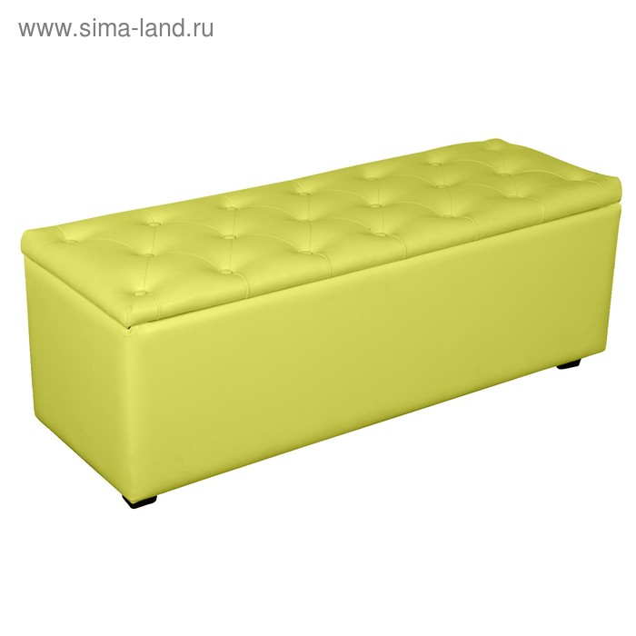 Банкетка Монако-2 1210х420хН430 Экокожа лайм - Фото 1