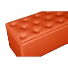 Банкетка «Монако - 2», с ящиком, 1210×420×430 мм, искусственная кожа, цвет оранжевый - Фото 3