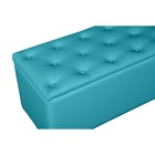 Банкетка «Монако - 2», с ящиком, 1210×420×430 мм, искусственная кожа, цвет бирюзовый - Фото 3