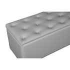 Банкетка «Монако - 2», с ящиком, 1210×420×430 мм, искусственная кожа, цвет серый - Фото 3