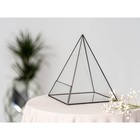 Флорариум «Пирамида 4», стекло, швы чёрные - Фото 1