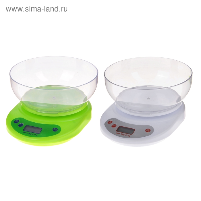 Весы электронные кухонные до 5 кг. KE-1, микс - Фото 1
