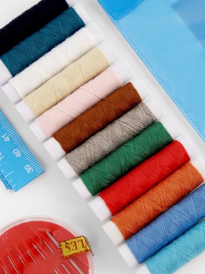 Швейный набор, 25 предметов, в чехле ПВХ, МИКС