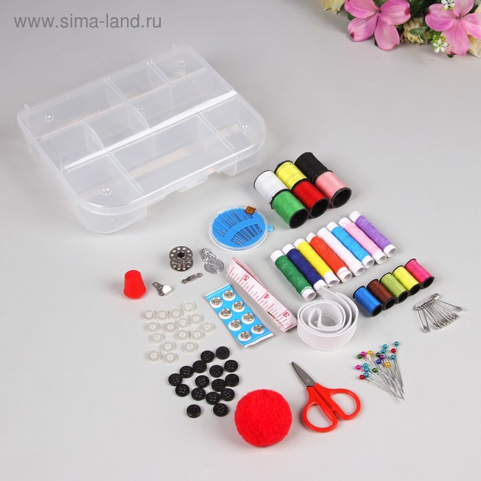 Набор для шитья в пластиковой коробке - Фото 1