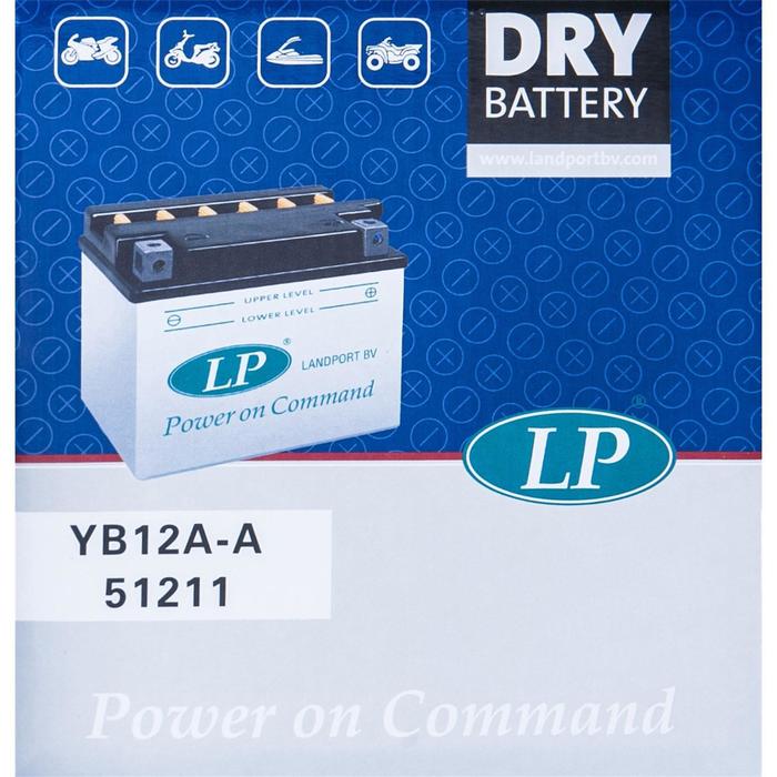 Аккумуляторная батарея Landport YB12A-A, 12В, 12 Ач, прямая (+ -) - Фото 1