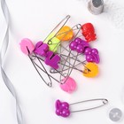 Булавки английские «Фрукты», безопасные, 50 мм, 10 шт., МИКС - Фото 4