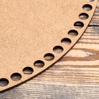 Заготовка для вязания "Круг", донышко хдф коричневый гладкий, 30 см, d=9мм - Фото 2