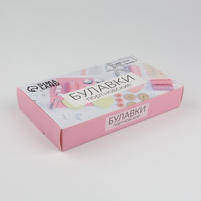 Булавки портновские, 35 мм, 80 шт., разноцветные