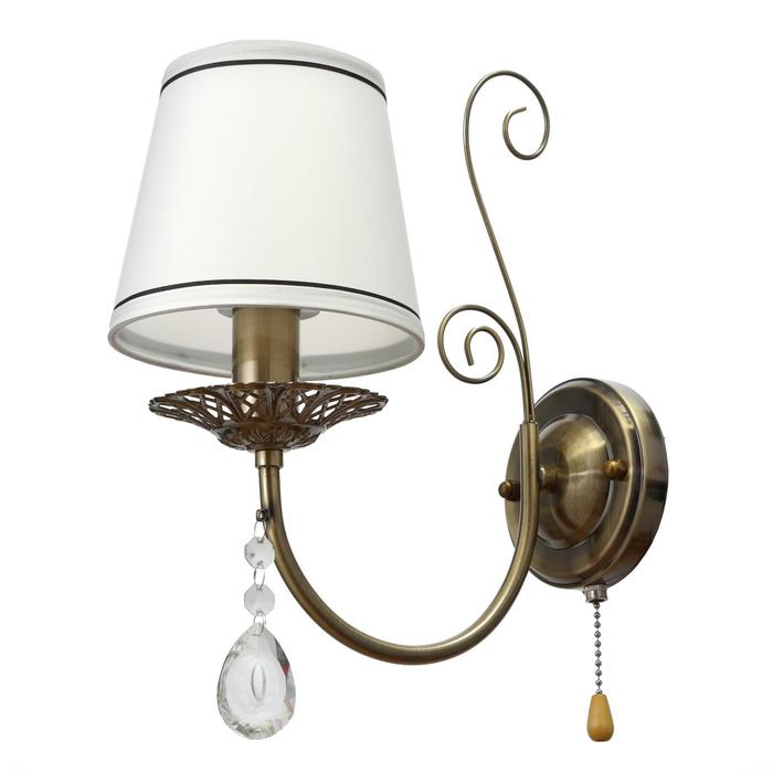Бра «Глория» 1×40 Вт E14 бронза 20×15×35 см - Фото 1