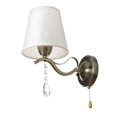 Бра «Жаклин» 1×40 Вт E14 бронза 20×15×26 см