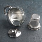 Чайник заварочный 0,75 л, нержавеющая сталь/стекло - Фото 2