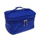 косметичка-сундучок 8088-1 Строчка  20*11*11см цвет синий - Фото 1