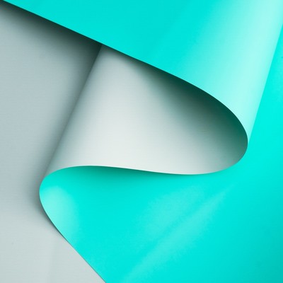 Пленка перламутровая, двусторонняя, бирюзовый-серый, 0,5 х 10 м