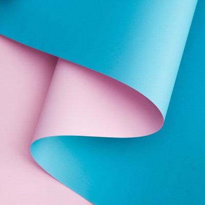 Пленка перламутровая, двусторонняя, сиреневый-голубой, 0,5 х 10 м