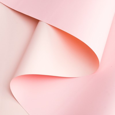 Пленка перламутровая, двусторонняя, пастельный-нежно-розовый, 0,5 х 10 м