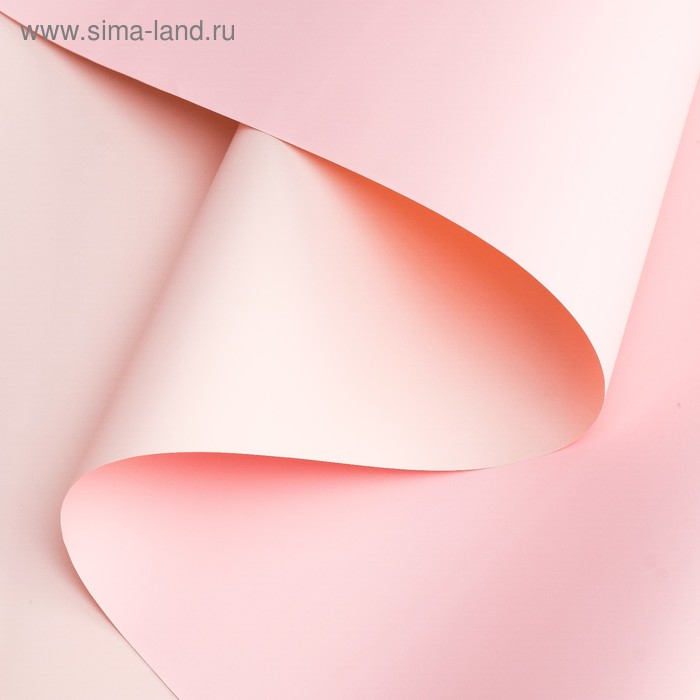 Пленка перламутровая, двусторонняя, пастельный-нежно-розовый, 0,5 х 10 м - Фото 1