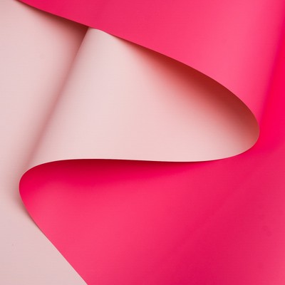 Корейская пленка для цветов перламутровая, двусторонняя, бежевый-коралловый, 0,5 х 10 м