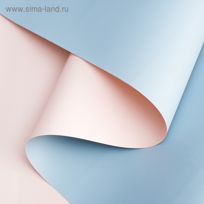 Пленка перламутровая, двусторонняя, пастельный-серо-голубой, 0,5 х 10 м - Фото 1