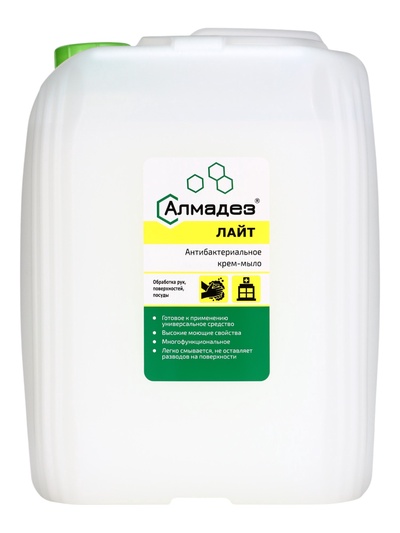 Крем-мыло антибактериальное Алмадез-лайт, канистра 5 л.