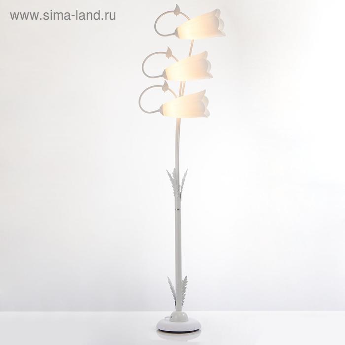 Торшер "Флекс" 3х40Вт Е27 белый 46х30х155 см. - Фото 1