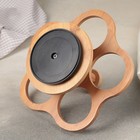 Банки для хранения сыпучих с ложками на деревянной подставке «Эстет», 5 предметов: 100 мл, 7.7×7 см, керамические, белые - Фото 3