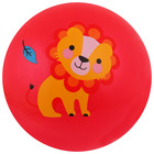 Мяч детский «Зоопарк», с наклейкой, d=22 см, цвета МИКС - Фото 1